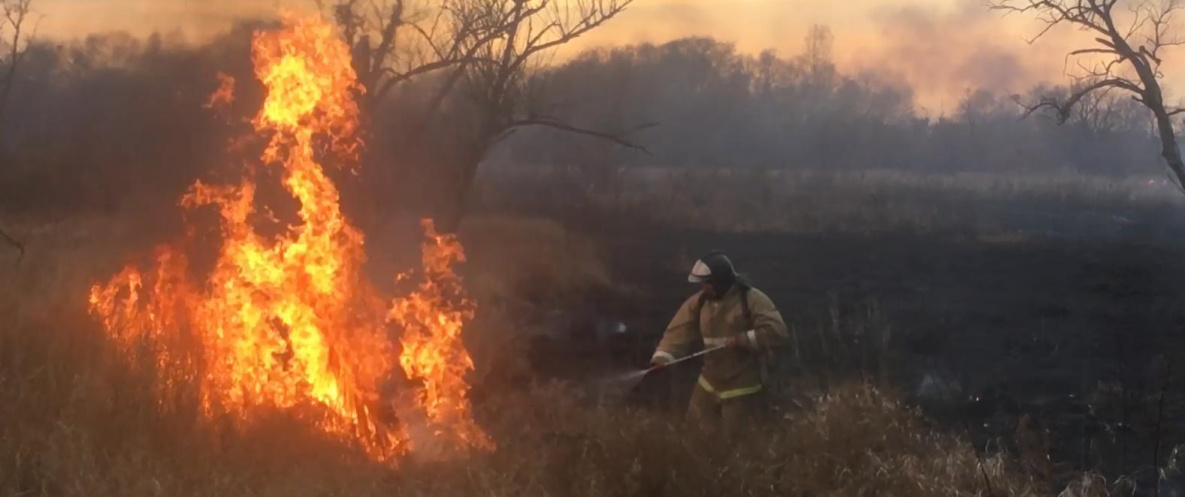 Дым от 37 пожаров накрыл Хабаровск