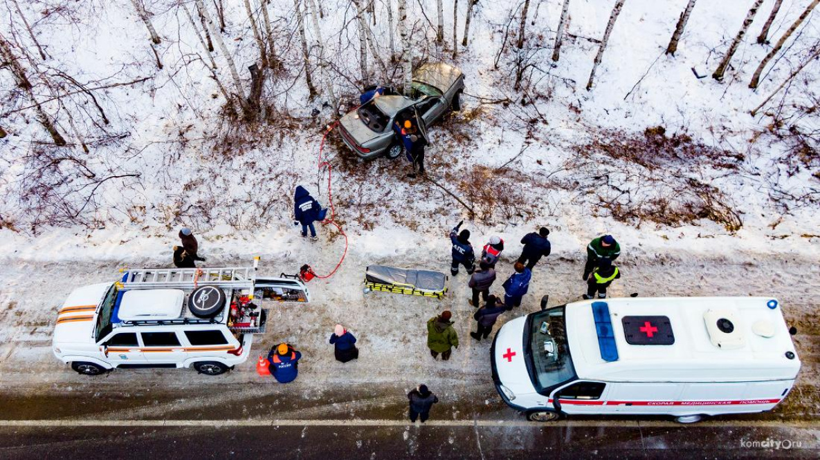 Девять жителей Хабаровского края пострадали в ДТП в снегопад