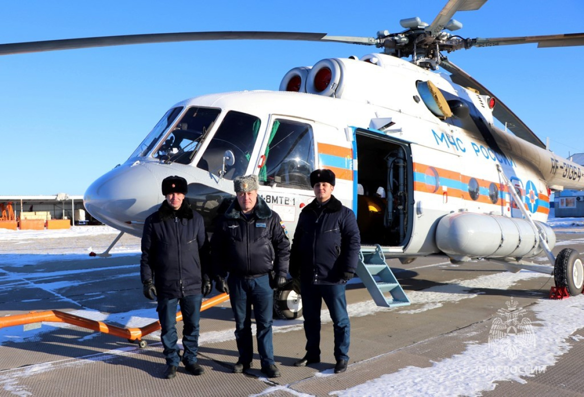 Ми-8 нового поколения получили хабаровские спасатели