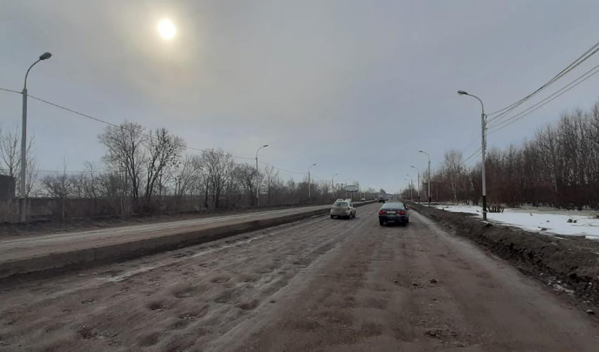 Весна парализовала ещё одну магистраль Хабаровска
