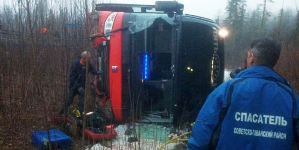 Водителю перевернувшегося на трассе Хабаровск - Ванино автобуса грозит 7 лет колонии