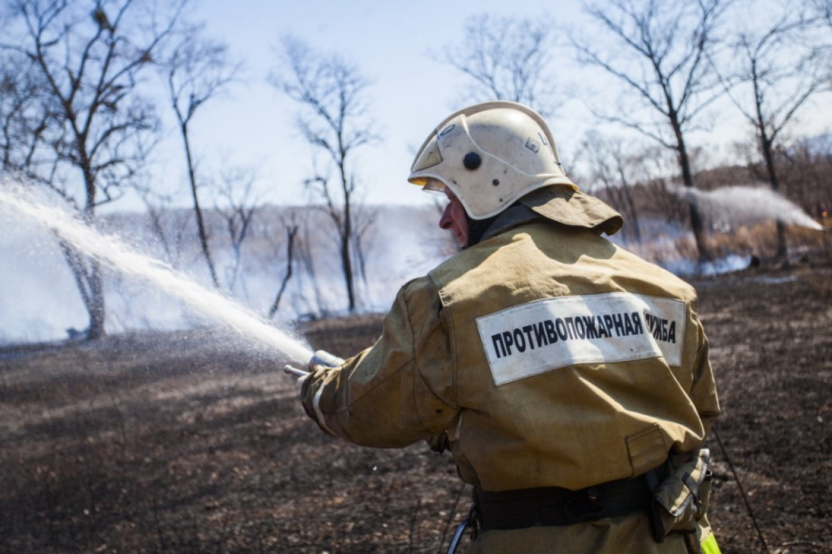 Сразу семь лесных пожаров тушат в Хабаровском крае