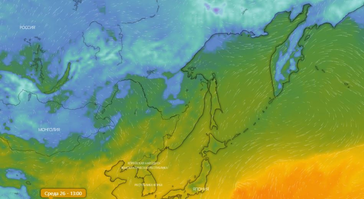 Погода в хабаровске карта дождей