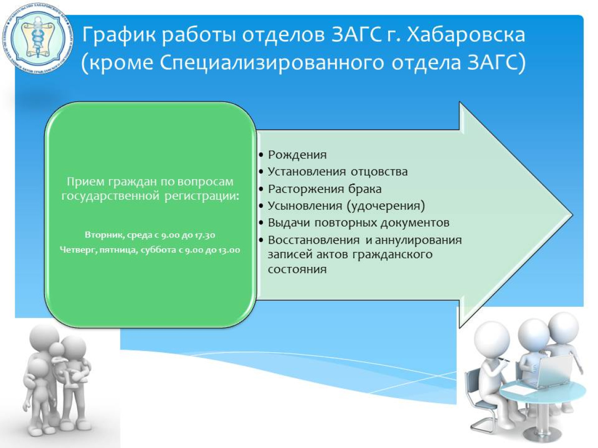 Загсы хабаровска режим работы. ЗАГС Хабаровск.