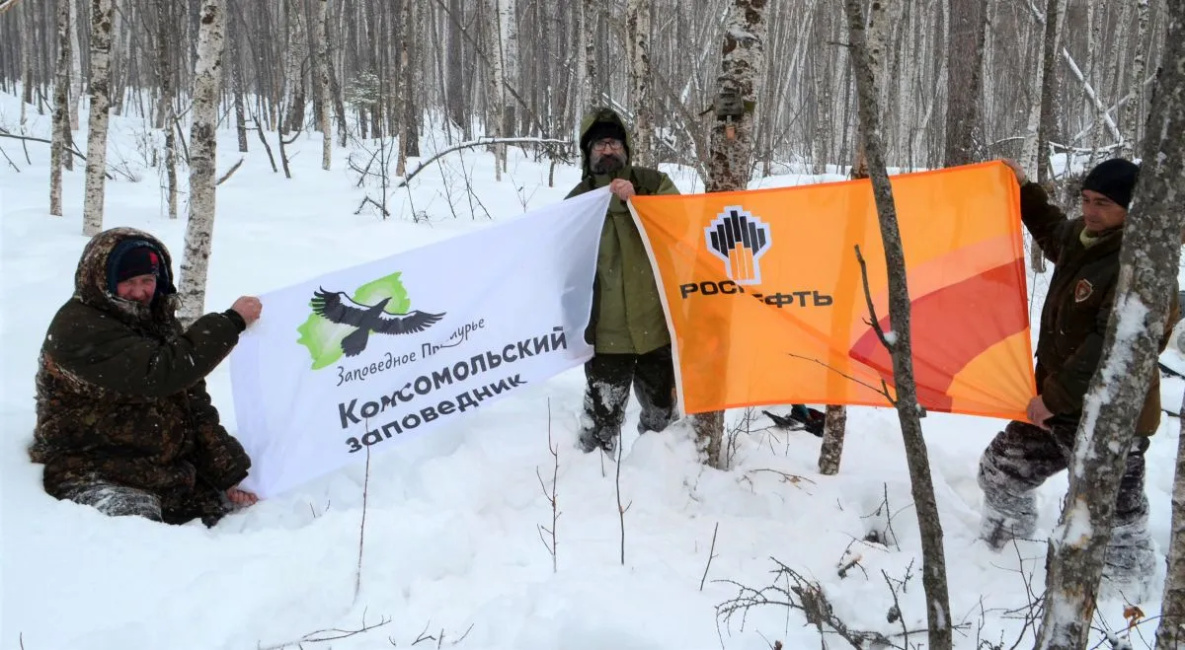 При поддержке «Роснефти» в Хабаровском крае изучают белоплечих орланов