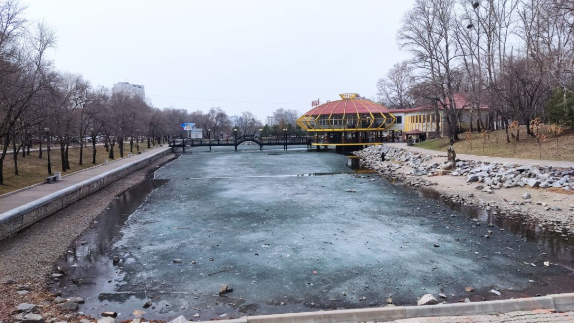 Хабаровские пруды наполняют водой | 21.04.2022 | Хабаровск - БезФормата