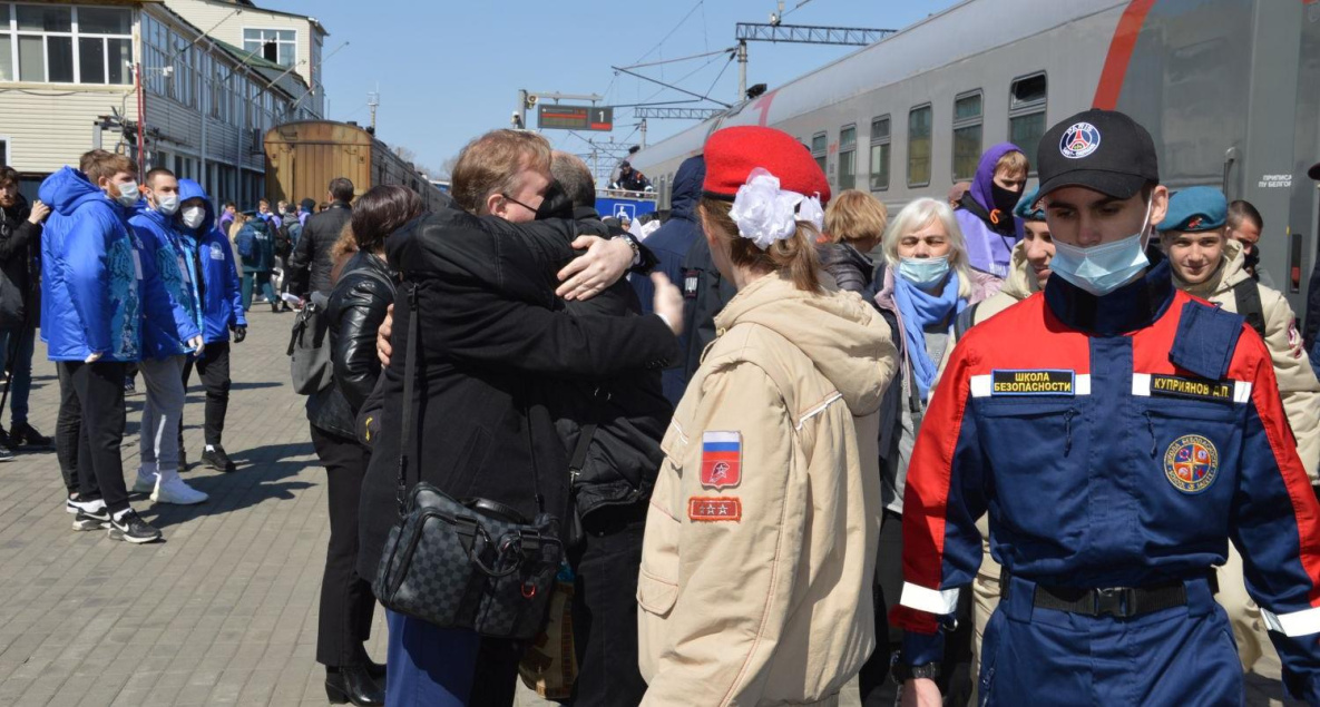 В Хабаровск прибыл поезд с украинскими беженцами 