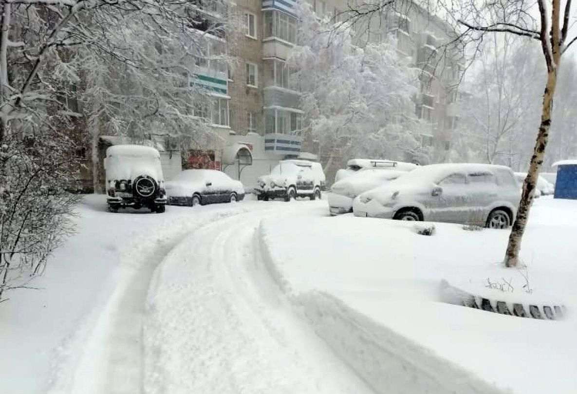 К Хабаровскому краю движется снежный циклон