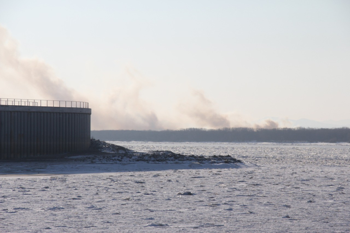 Дымом от пожаров на островах затянуло часть Хабаровска