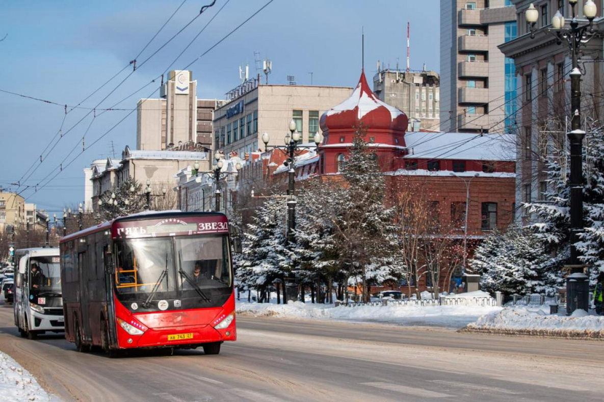 В центре Хабаровска 15 февраля временно перекроют движение автотранспорта