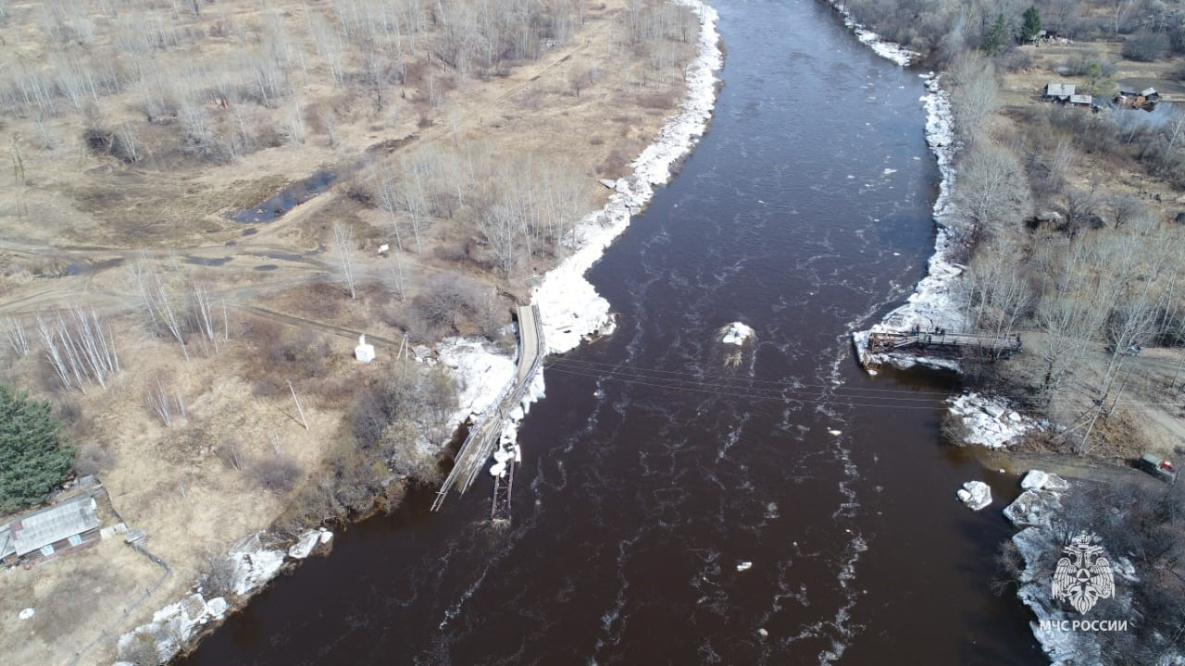 Река Хор ушла из подтопленных посёлков в Хабаровском крае