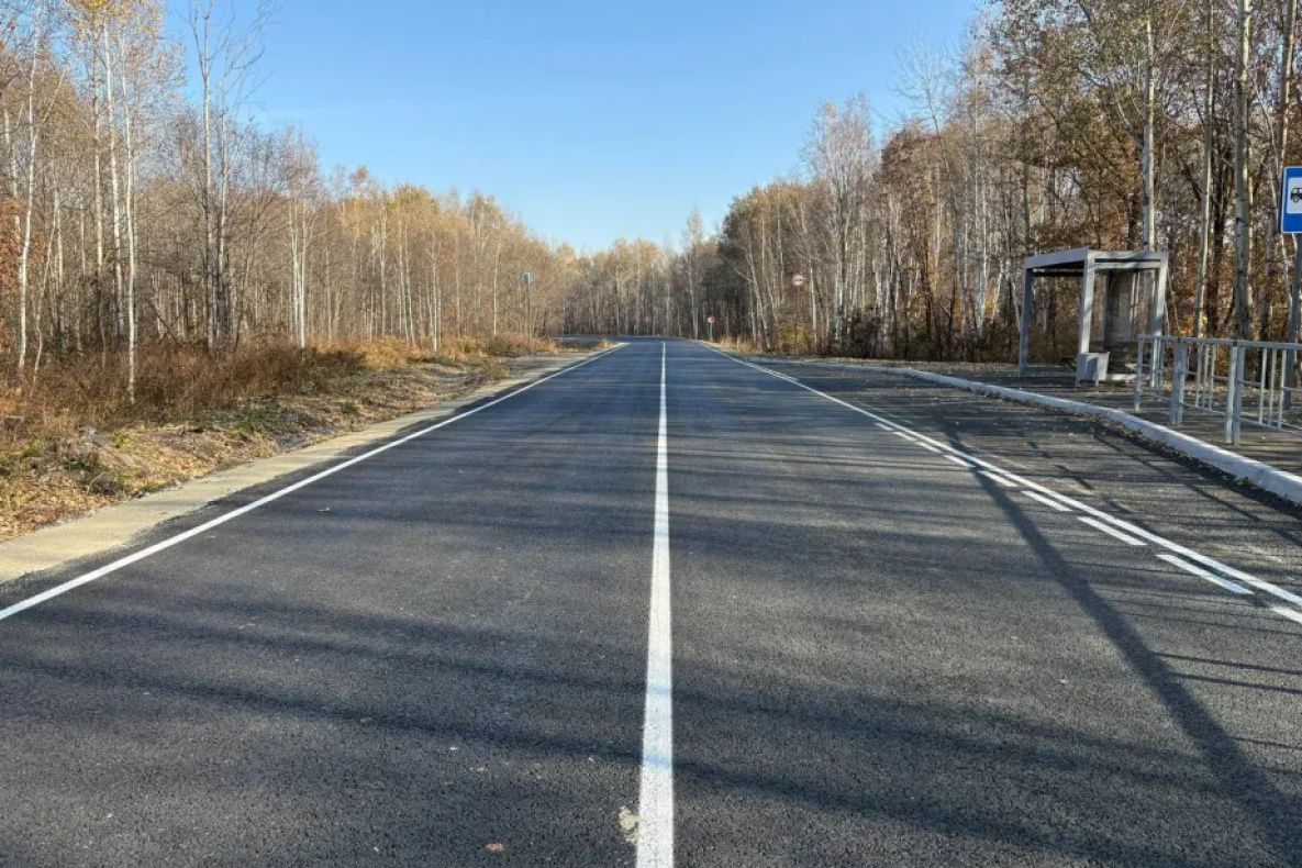 Дорогу к селу Чёрная речка в Хабаровском крае сдадут до начала ноября
