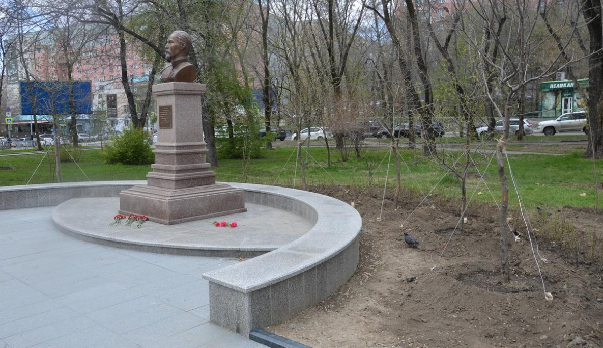 Сквер имени Дзержинского облагородили в Хабаровске