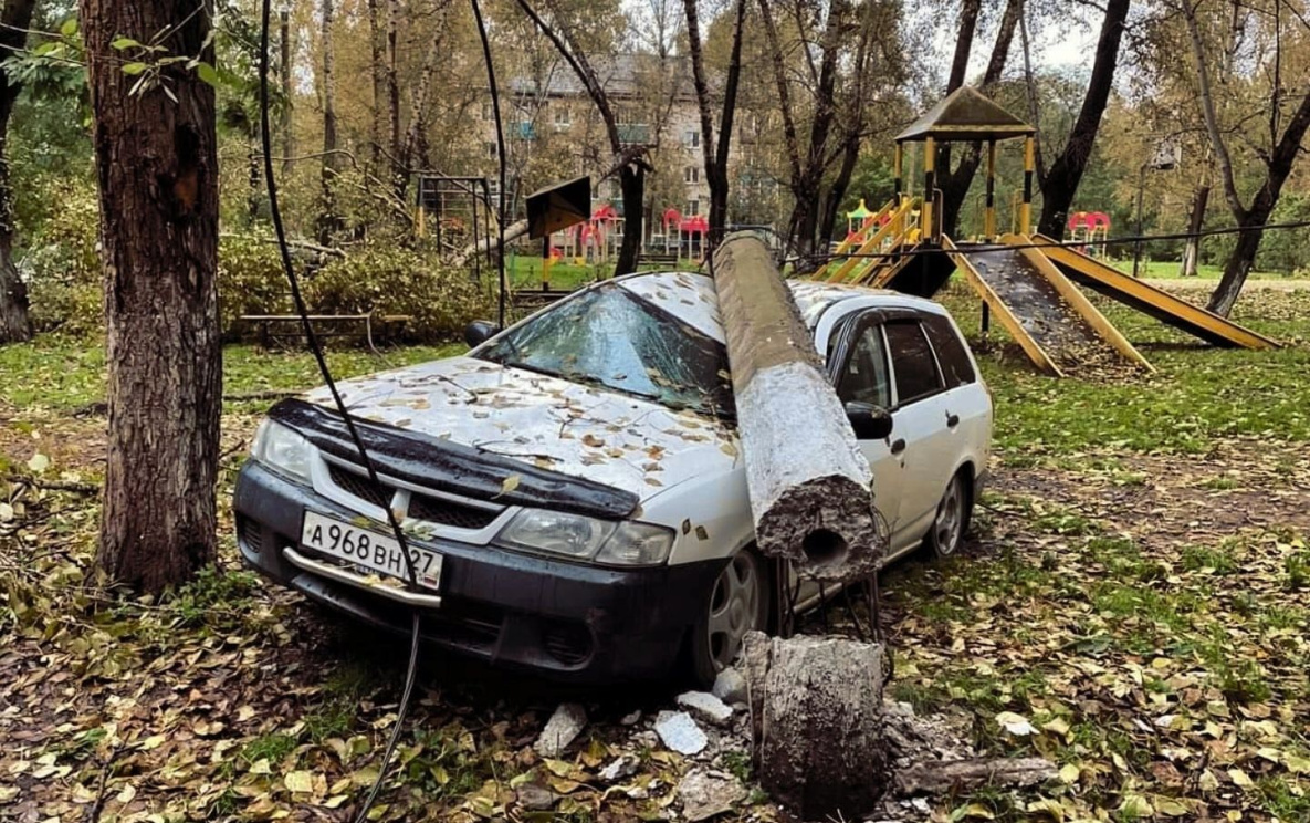 Последствия тропического циклона устраняют в Хабаровском крае