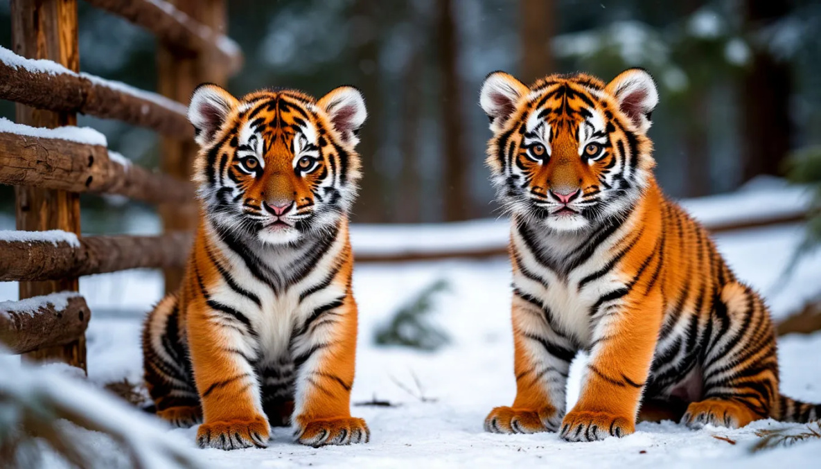 Два тигрёнка из Хабаровского края обрели новый дом в Казани