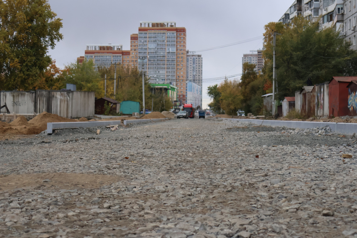 Асфальт на улице Выставочной в Хабаровске начнут укладывать в ближайшее время