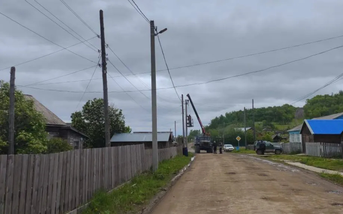 В селе Булава Хабаровского края обновили уличное освещение