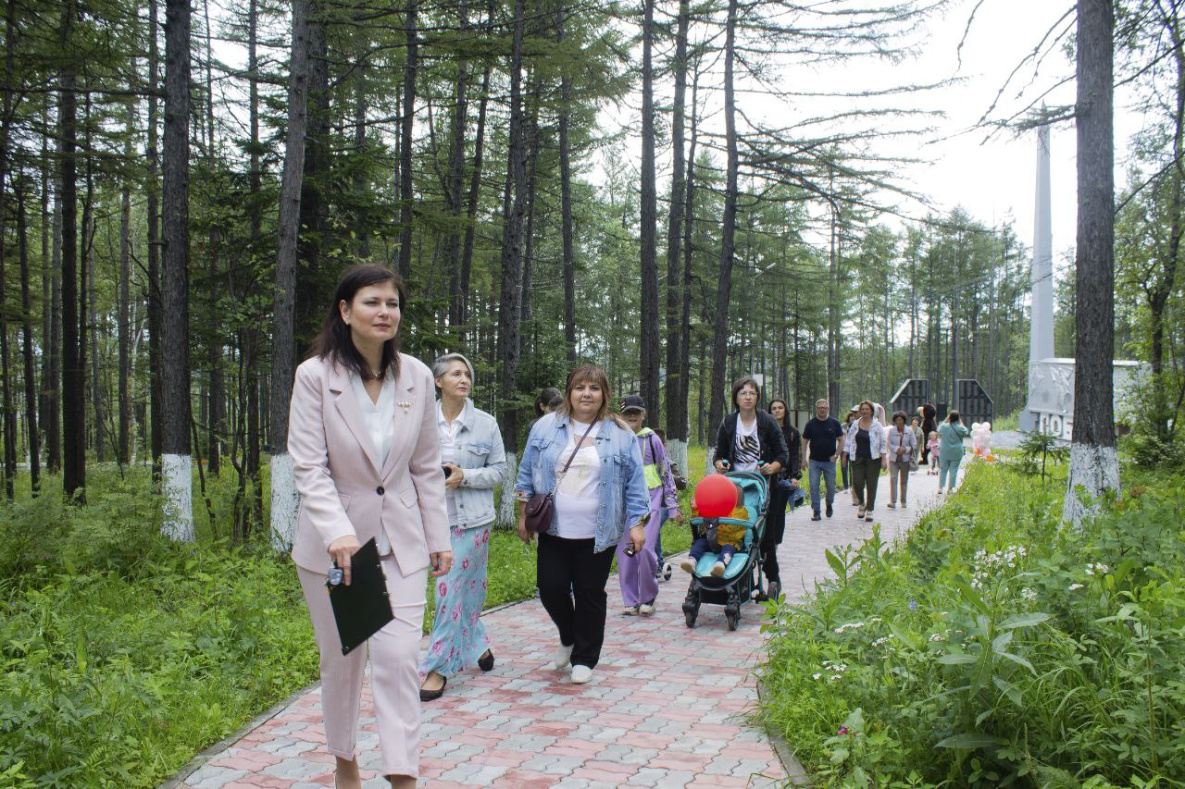 В Ванино завершили благоустройство парка Победы