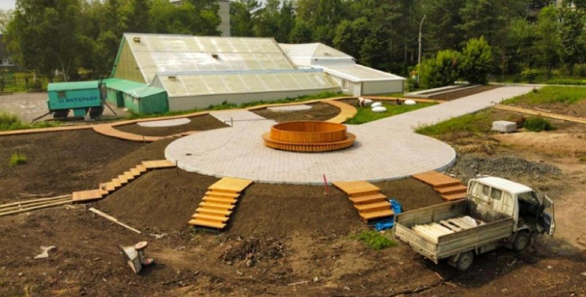 В Амурске завершается реконструкция знаменитого Ботанического сада
