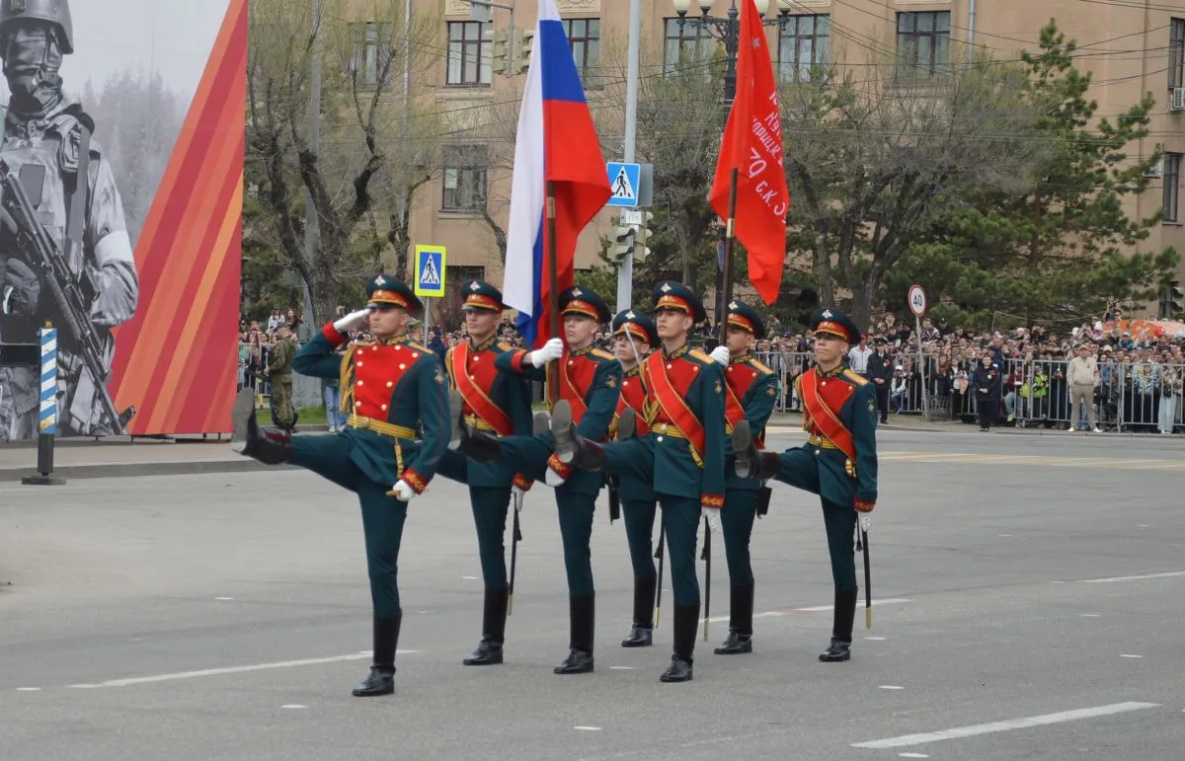В Хабаровске прошёл главный парад Победы на Дальнем Востоке России