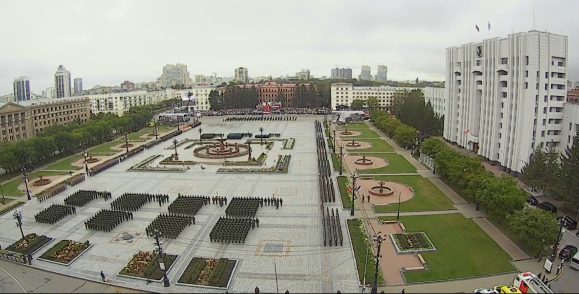 Парад Победы во Второй мировой войне прошёл в Хабаровске