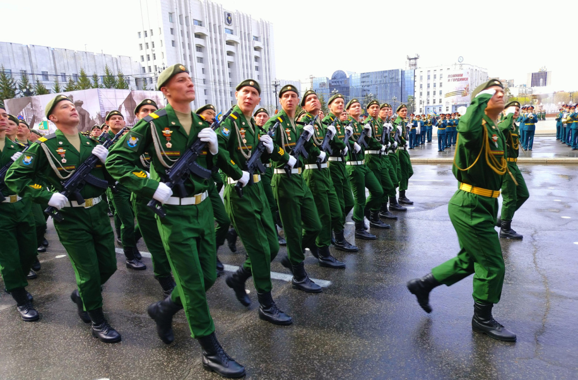 Парад в честь 79-летия Победы над Германией прогремел в Хабаровске