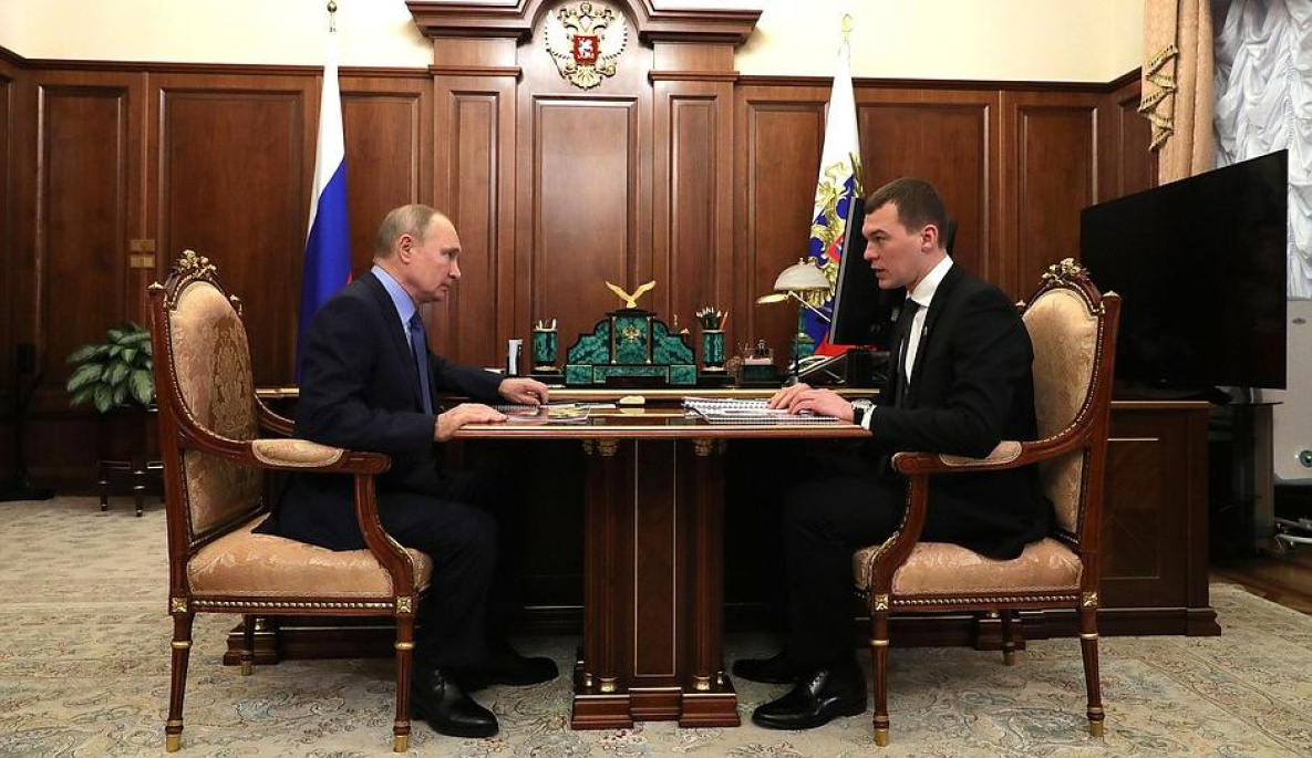 Владимир Путин встретился с врио губернатора Хабаровского края
