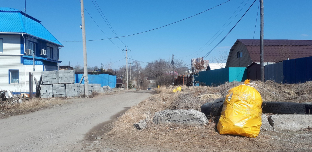 Жёлтые пакеты превращают частный сектор Хабаровска в помойку