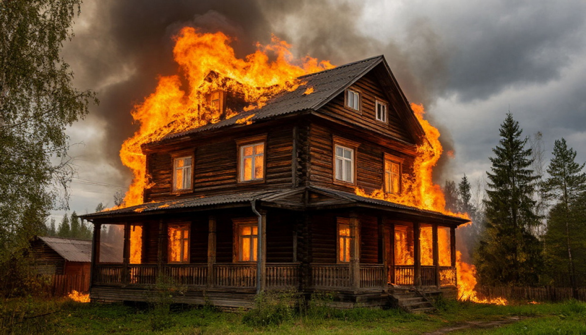 В Хабаровске семь раз за сутки горели деревянные бараки