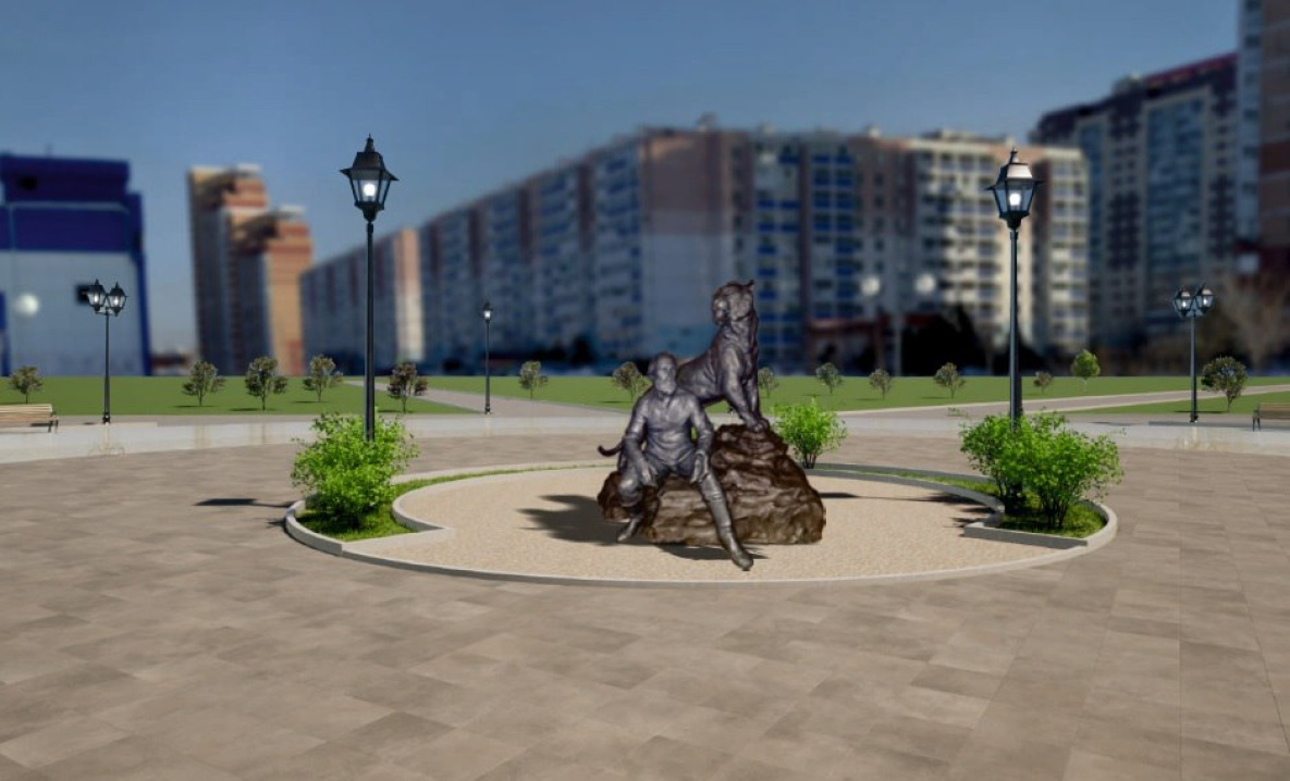 В Хабаровске установят памятник Всеволоду Сысоеву и тигрице Ригме